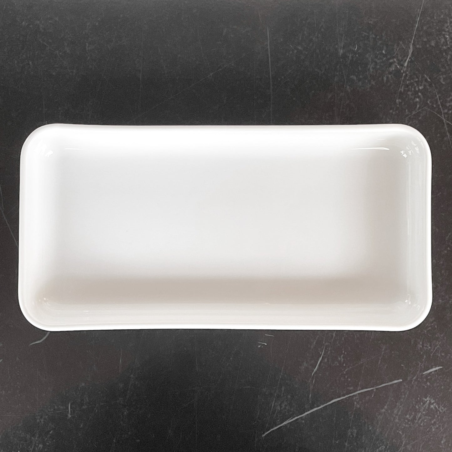 ロイヤルコペンハーゲン ROYAL COPENHAGEN ホワイトフルーテッド White Fluted ロングスクエアプレート 24.5cm 北欧雑貨 ■