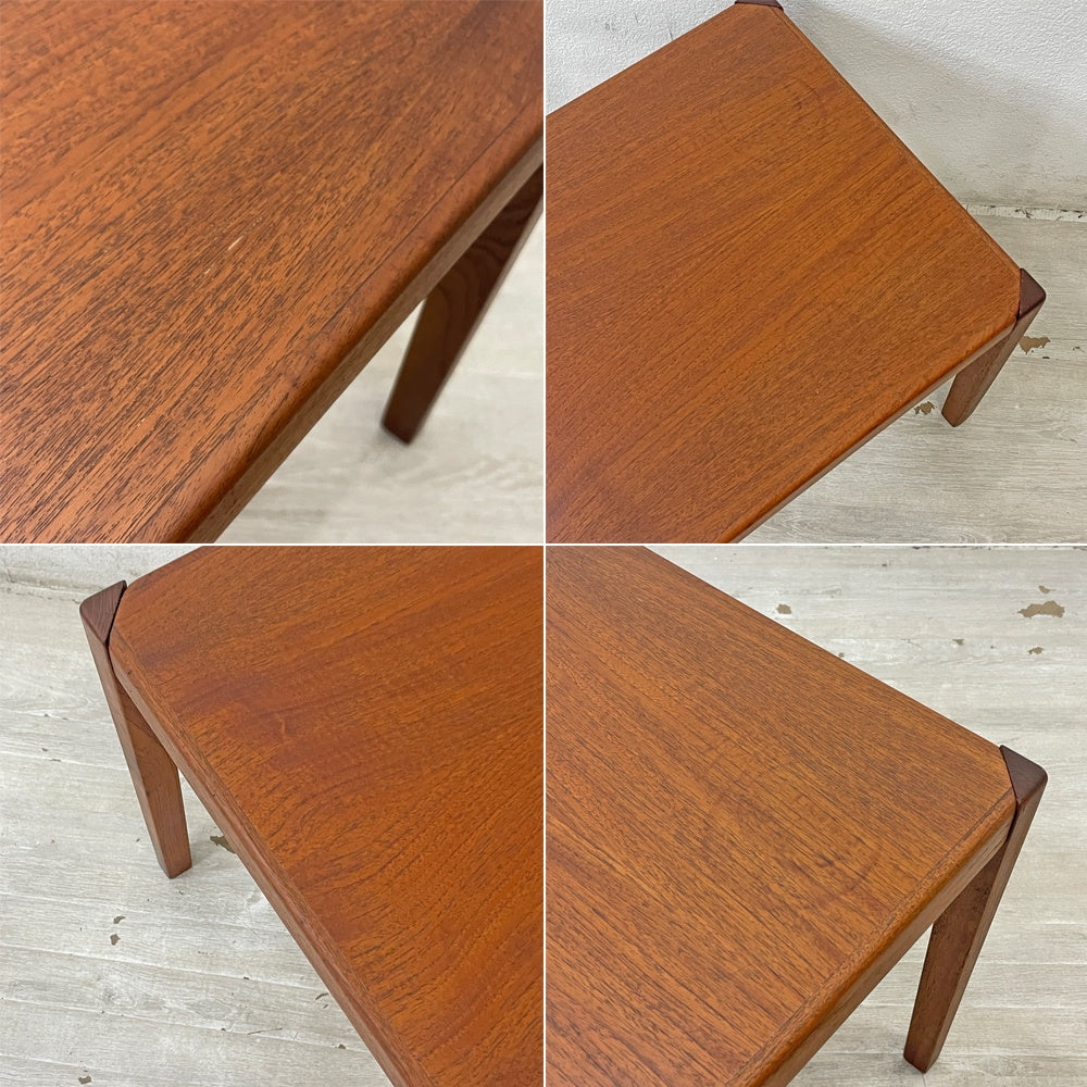 北欧ビンテージ Scandinavia Vintage サイドテーブル チーク材 ネストテーブル 1台のみ 北欧家具 ●