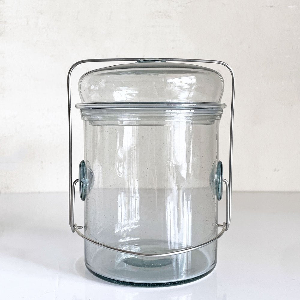 ピーターアイビー PETER IVY コーヒージャー Coffee Jar ブルー エディション Blue Edition ガラス φ10 x 14 cm 100個限定品 流動研究所 現代作家 ■