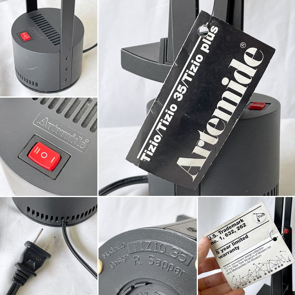 アルテミデ Artemide ティチオ TIZIO 35 テーブルライト デスクライト リチャード・サパー 名作照明 定価102,300円 D ◇