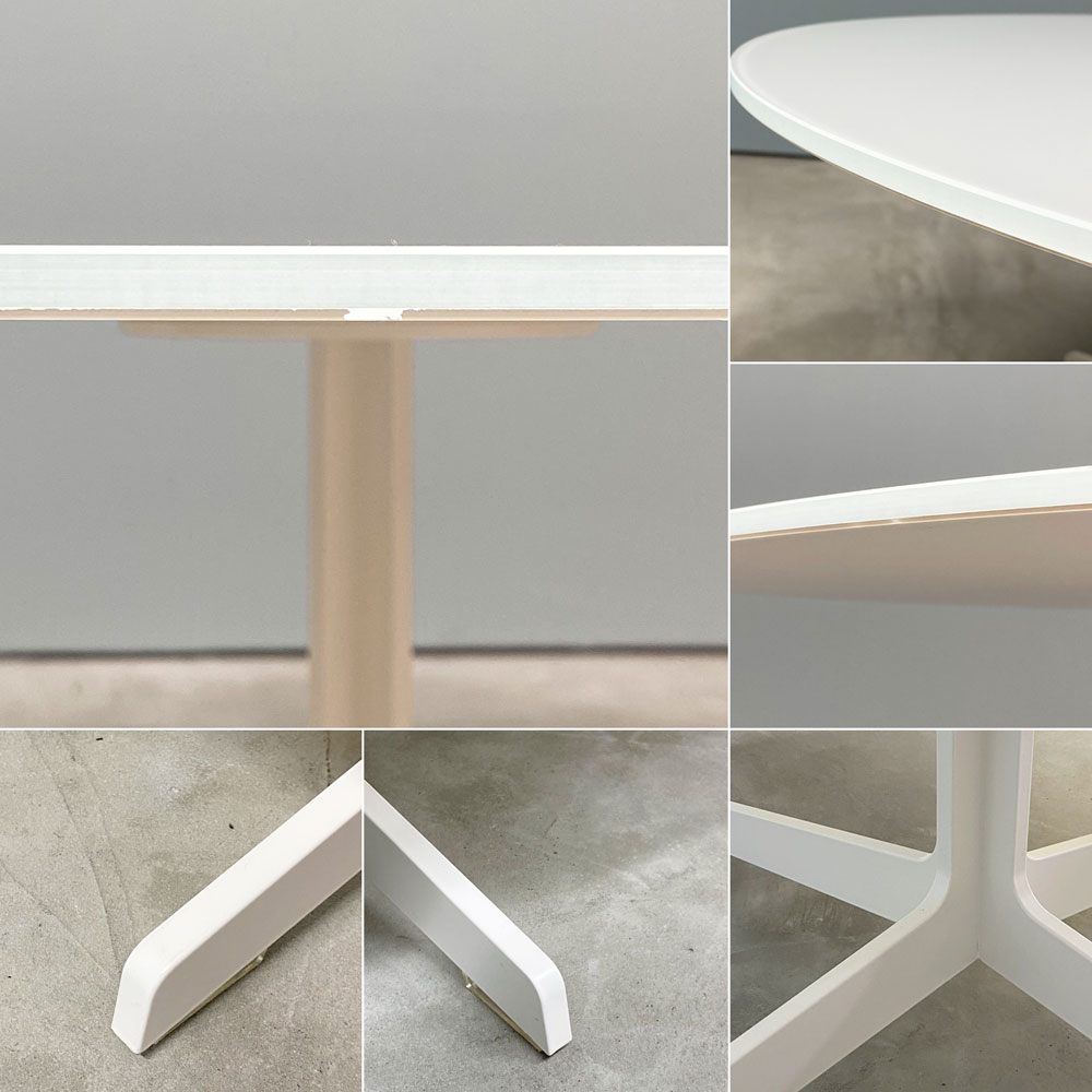 フリッツハンセン Fritz Hansen スペーステーブル SPACE TABLE コーヒーテーブル ローテーブル Φ100cm ラウンド ガラス天板 スチールレッグ イエス＋ラウブ ◎
