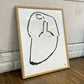 イデー IDEE 「BE QUIET」 オフセット ポスター エクタ EKTA Fine Little Day 額装品 ◎