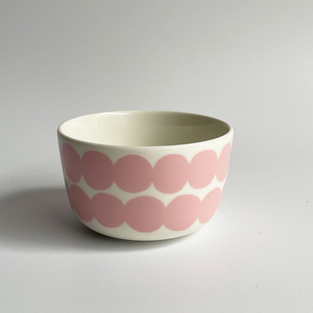 マリメッコ marimekko シイルトラプータルハ SIIRTOLAPUUTARHA ボウル ピンクドット ｗ9.5×ｈ5.7cm 250ml C ♪