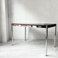 USM Haller USMハラーテーブル ワーキングデスク ダイニングテーブル オーク材 ブラック W125cm アジャスター付 スイス モダン ★