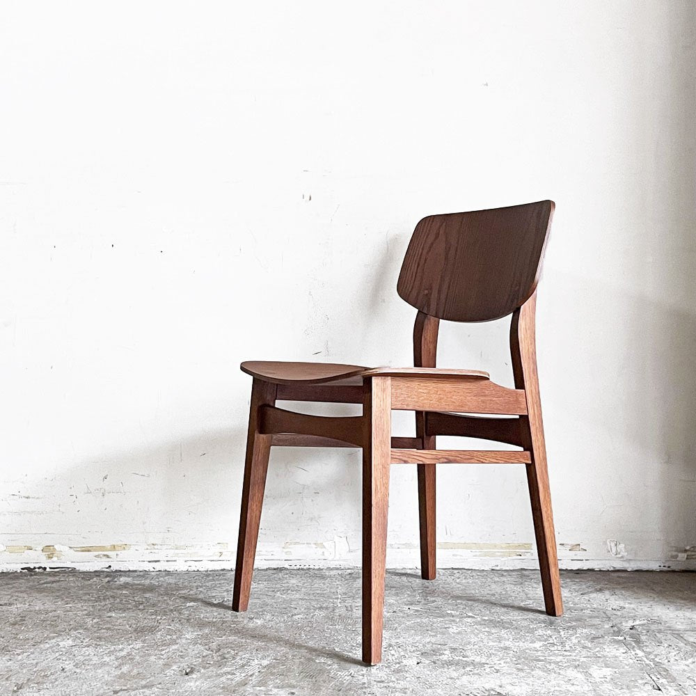 トラックファニチャー TRUCK FURNITURE トーチチェア TORCH CHAIR ダイニングチェア オーク材 ウッドシート ブラウン A ■