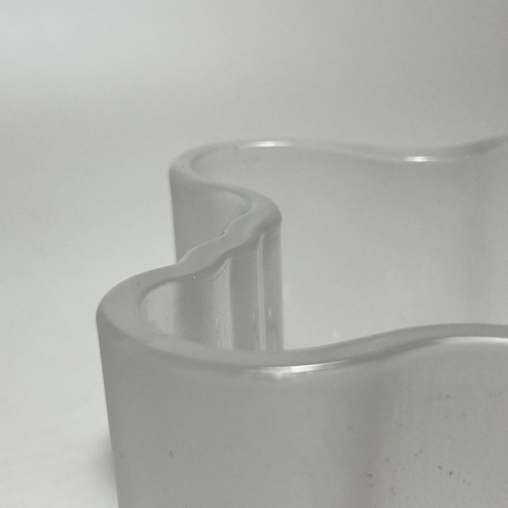 イッタラ iittala アルヴァ・アアルトコレクション Alvar Aalto Collection キャンドルホルダー 55mm フロスト 箱付 廃番 北欧雑貨 ★