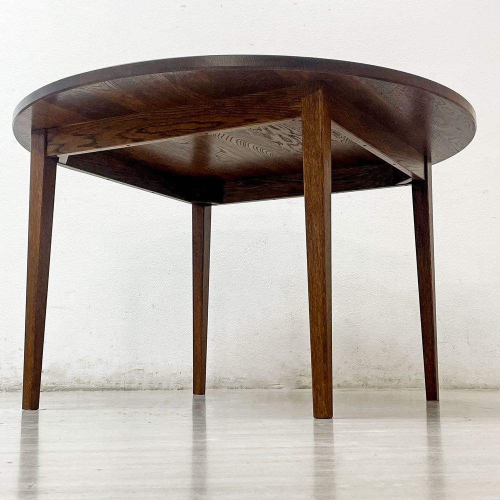 スタンダードトレード STANDARD TRADE Straight Leg Table DNT-03C Round ラウンド ダイニングテーブル ダークオーク 定価¥388,000- ●