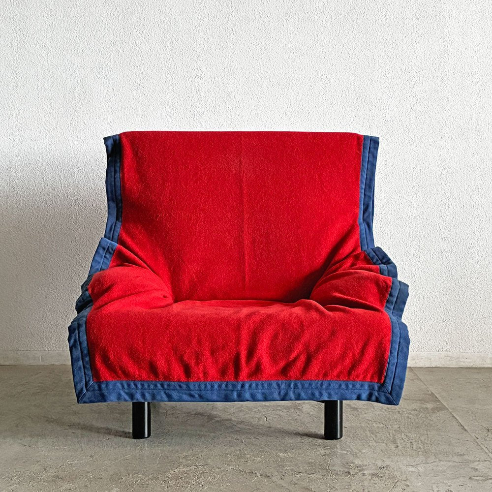 カッシーナ Cassina シンドバッド Sindbad 1Pソファ アーム ラウンジチェア ヴィコ・マジストレッティ 希少 A 〓