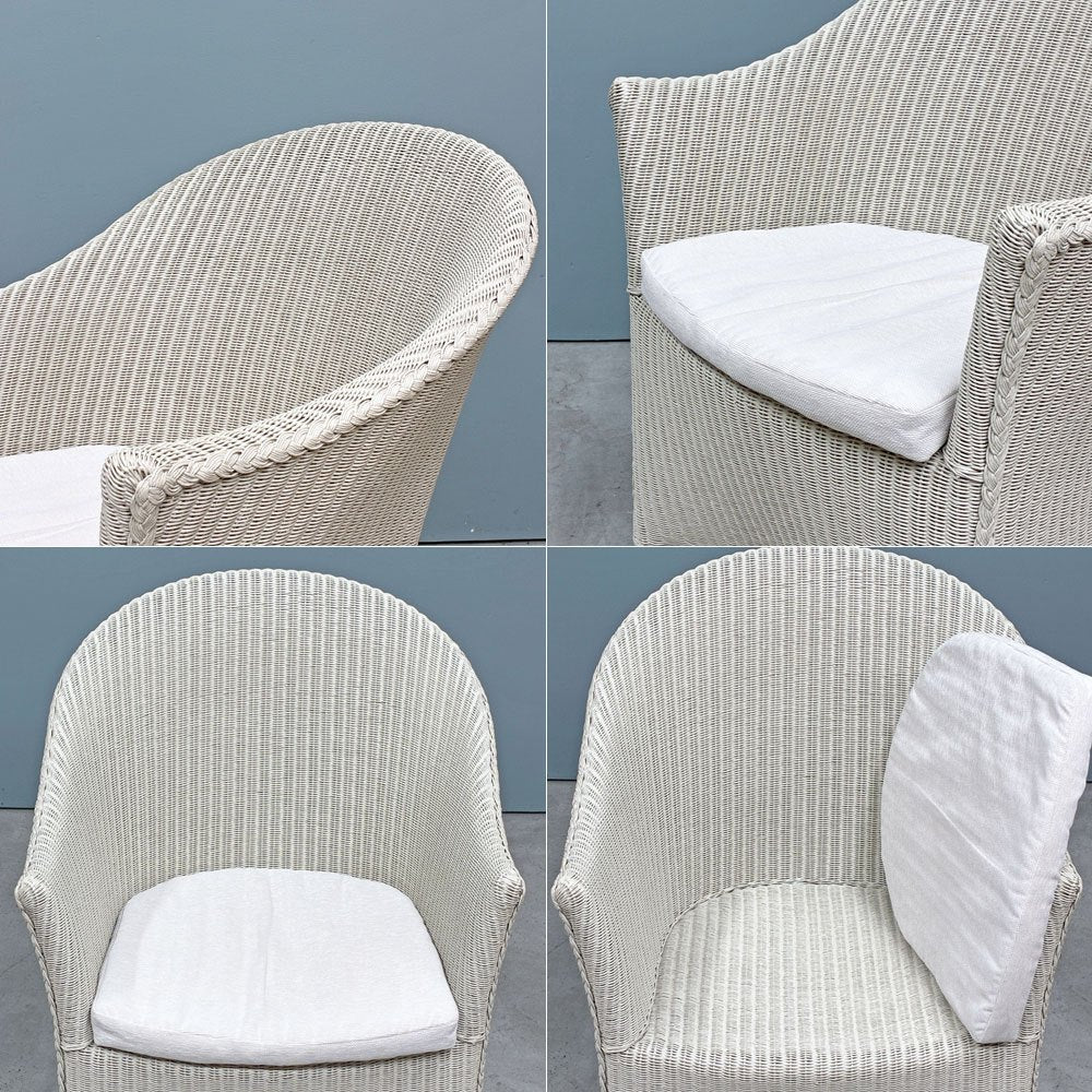 ロイドルーム LLOYD LOOM アームチェア No.9747 クッション付き カフェチェア ガーデン シャビーシック UK 英国家具 ◎