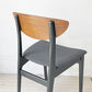 ネイサンファニチャー NATHAN Furniture チークプライウッド ブラックフレーム ダイニングチェア UKビンテージ 北欧スタイル A ★