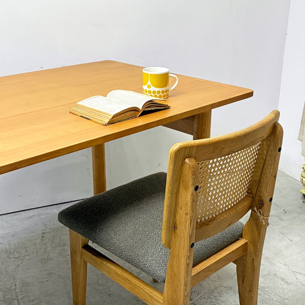 無印良品 MUJI 木製テーブル ダイニングテーブル ラバーウッド材 Ｗ180cm ナチュラルデザイン 参考定価￥59,900-  ●