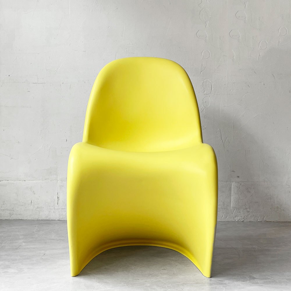 ヴィトラ vitra パントンチェア ダイニングチェア スタッキング イエロー ヴェルナー・パントン ミッドセンチュリー 定価58,300円 A ★