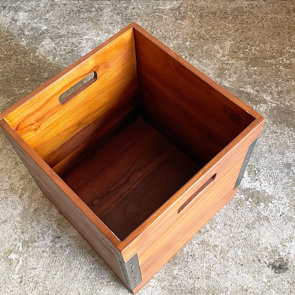 アクメファニチャー ACME Furniture トロイ オープンボックス TROY OPEN BOX L チーク古材 アイアン W32cm 収納 USビンテージスタイル 定価￥15,015- B ■
