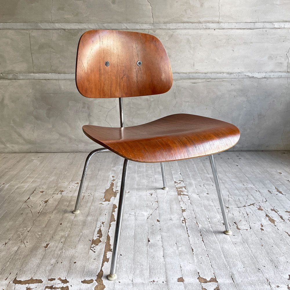 ハーマンミラー Herman Miller プライウッドダイニングチェア DCM ウォールナット メタルレッグ 90's ビンテージ C&R イームズ ミッドセンチュリー ♪