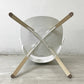 カリガリス Calligaris バイア Bahia CS/1814 ダイニングチェア ポリプロピレン ウッドレッグ ナチュラル × マットオプティックホワイト ドンドリ・エ・ポッチ イタリア モダンデザイン 脚カット ●