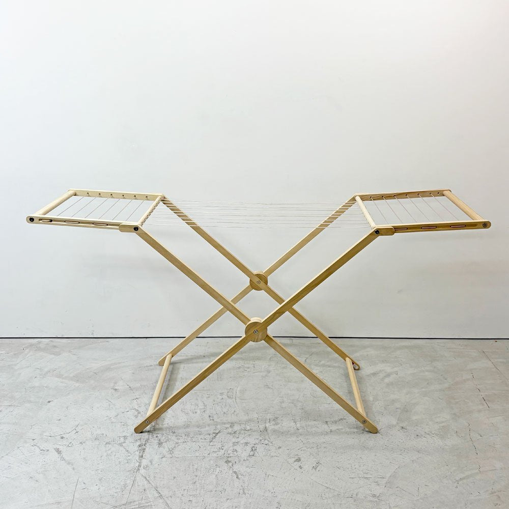 サイド バイ サイド SIDE BY SIDE ママ MAMA クローズドライヤー CLOTHES DRYER アッシュ無垢材 折り畳み ランドリーラック 洗濯物干し ドイツ ●