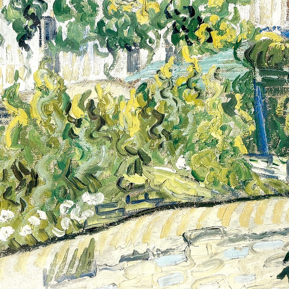メトロポリタン美術館 展覧会ポスター VAN GOGH IN SAINT-REMY AND AUVERS フィンセント・ファン・ゴッホ オーヴェルの家々1986-1987 W84.5cm 印象派 額装品 ●