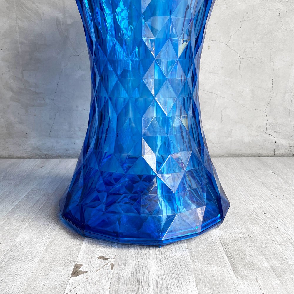 カルテル Kartell ストーン STONE スツール ブルー サイドテーブル ポリカーボネート マルセル・ワンダース イタリア 定価￥47,700- 廃番カラー♪
