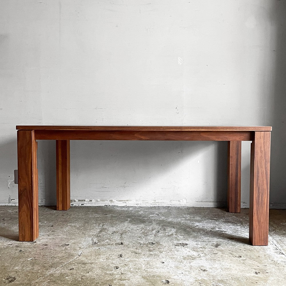 シキファニチア SIKI FURNITURE トレ ダイニングテーブル ウォールナット無垢材 W150cm ブラウン ナチュラル モダン デザイン ■