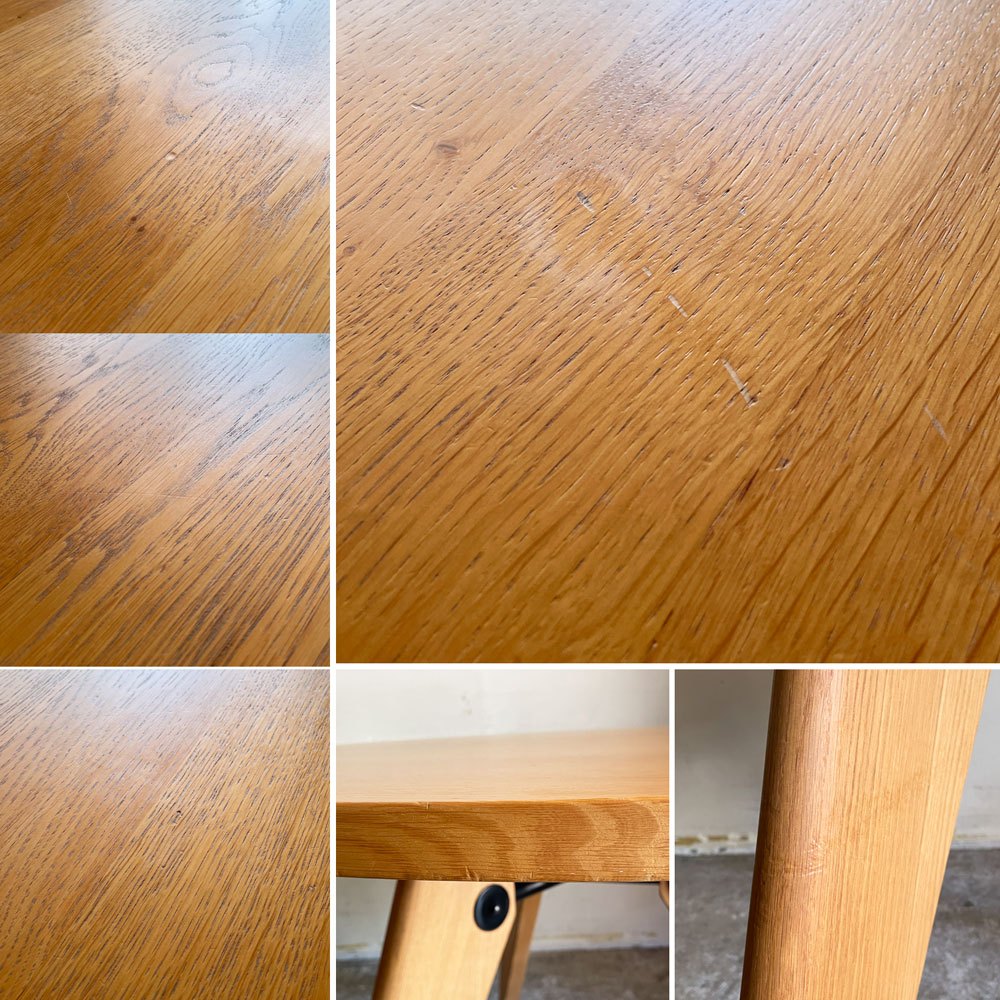 ヴィトラ vitra ゲリドン Gueridon ダイニングテーブル ラウンド ナチュラルオーク 無垢材 Φ105cm ジャン・プルーヴェ 定価￥399,300- ■