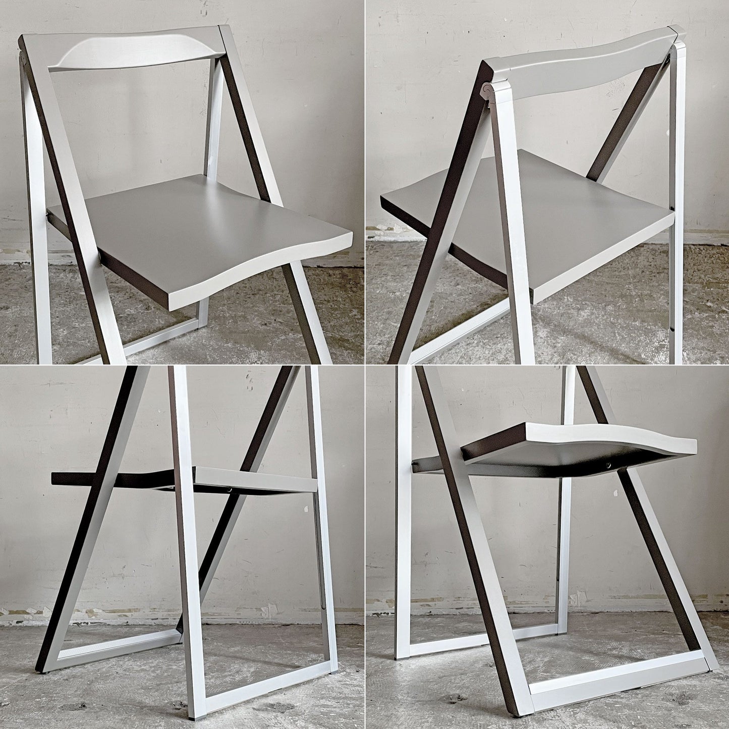 カリガリス Calligaris コヌビア connubia スキップ SKIP フォールディングチェア ビーチ材 アルミ P176マットトープ 定価￥34,430- ■