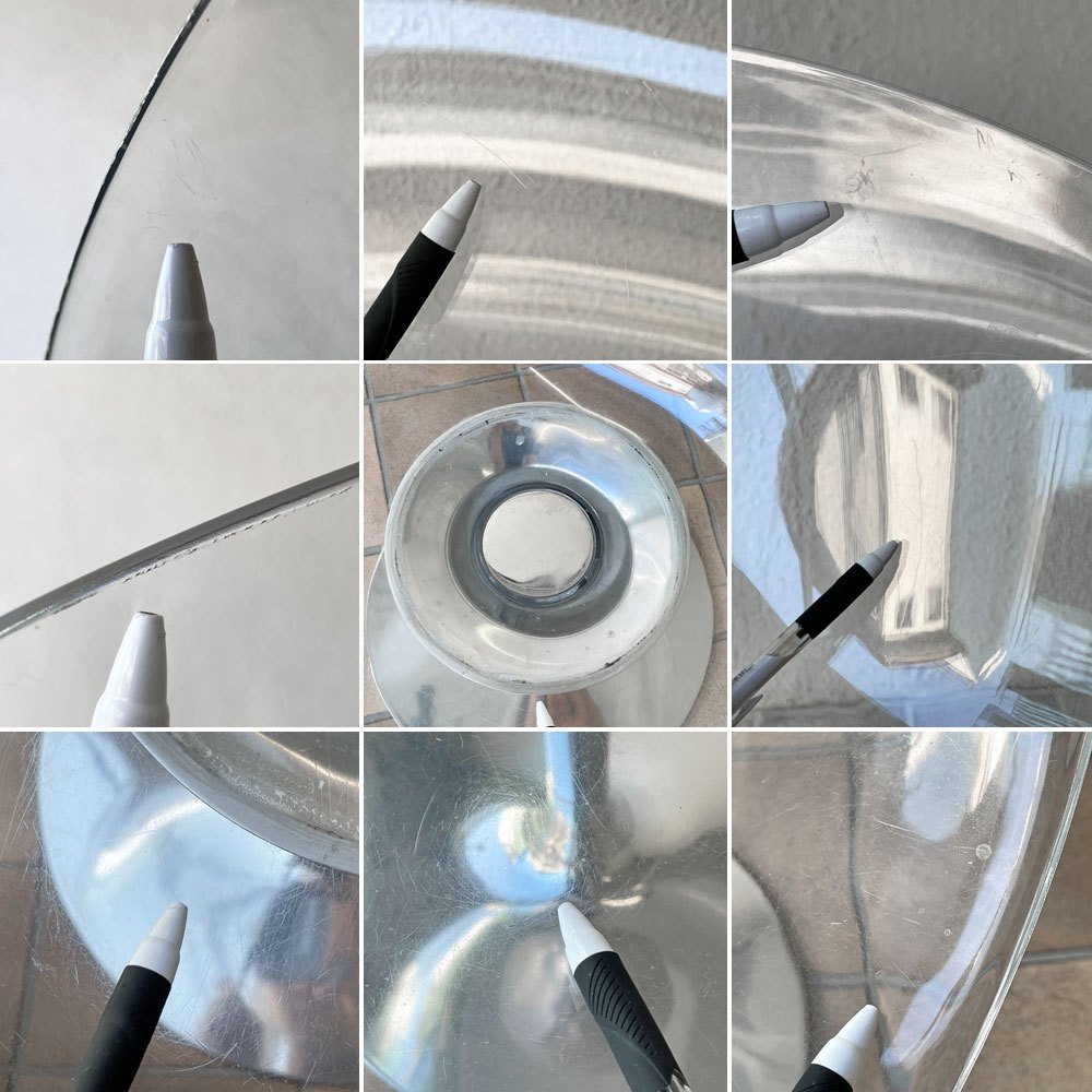 カルテル Kartell エロエス ERO S ダイニングチェア クリスタル 1本脚 回転式 フィリップスタルク Philippe Starck スペースエイジ イタリアンモダン 廃番仕様 ◇