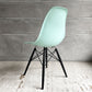 ハーマンミラー HermanMiller サイドシェルチェア ドゥエルレッグ DSW アクアスカイ × エボニー ポリプロピレン製 イームズ ミッドセンチュリー ♪