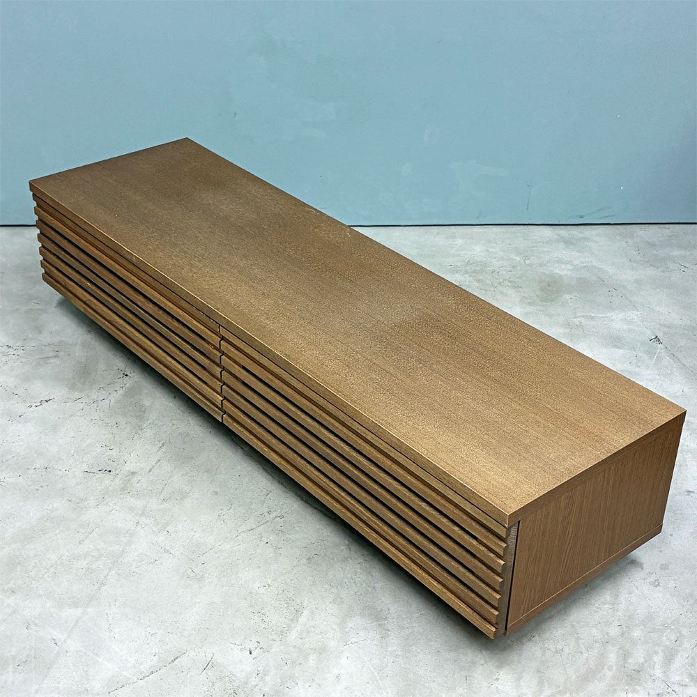 ウニコ unico レイン LIJN AVボード AV low board TVボード リビングボード ニレ材 ナチュラルモダン W150cm 廃盤 ◎