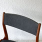 NOVA Mobler ビンテージ チーク材 ダイニングチェア ファブリックシート Vintage 北欧家具 デンマーク ◇