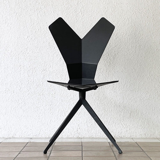 トムディクソン Tom Dixon Yチェア Y Chair ブラック ガラス繊維強化ナイロン アルミニウムベース ブラックパウダー塗装 モダンデザイン 希少 ◇