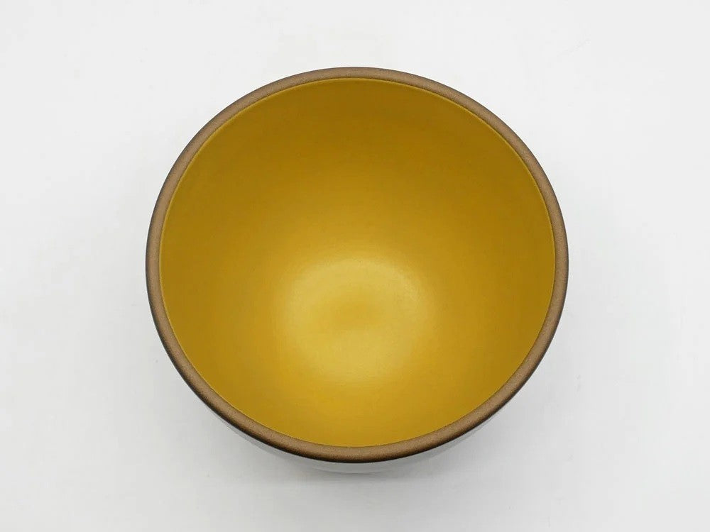 ヒースセラミックス HEATH CERAMICS ディープ サービングボウル Deep Serving Bowl Φ15cm イエロー 陶器 アメリカ ミッドセンチュリー A ●