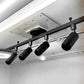 大光電機 DAIKO 簡易取り付け式 ダクトレール DP-40721 ＋ Edison Tokyo スポットライト FR-1035B ×4台セット ●