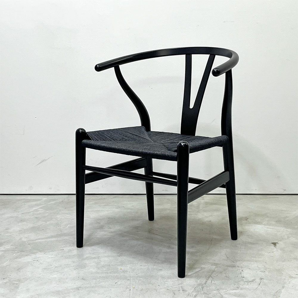 カールハンセン＆サン Carl Hansen & Son CH24 Yチェア 日本仕様サイズ ブラックラッカー×ブラックペーパーコード ハンス・J・ウェグナー ビーチ材 A ●