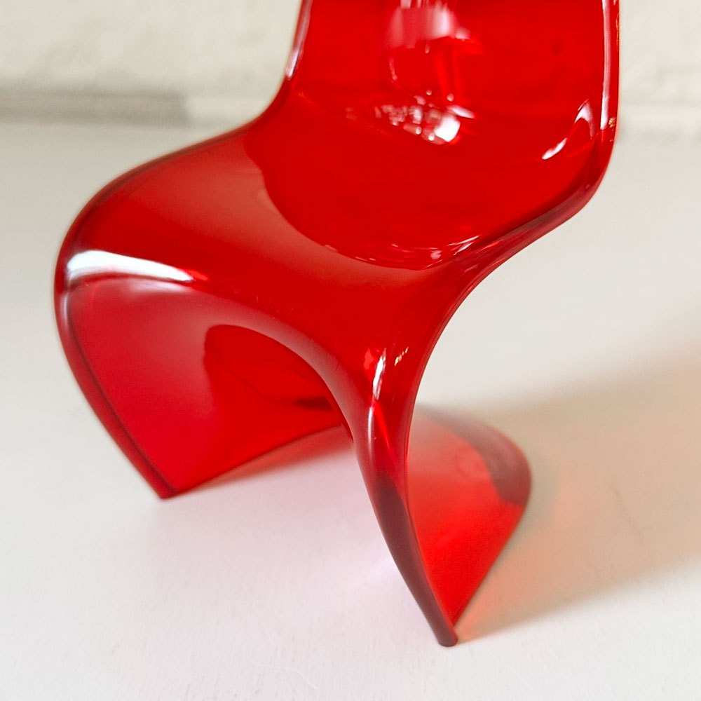 ヴィトラ デザインミュージアム Vitra Design Museum ミニチュアコレクション パントンチェア 1/6スケール 限定カラー レッド 箱付き ◎