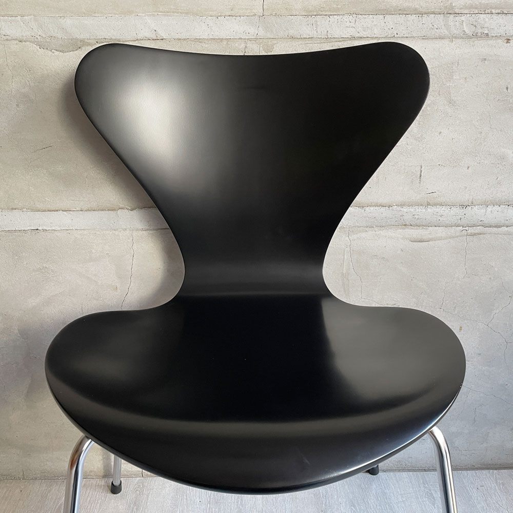 フリッツハンセン Fritz Hansen セブンチェア ブラック ラッカー再塗装 アルネ・ヤコブセン デンマーク 北欧家具 ♪