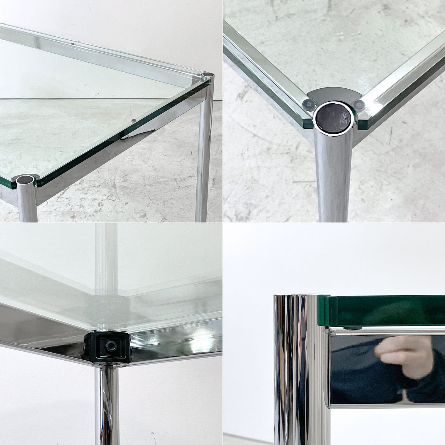 USMハラー USM Haller モジュラーファニチャー Modular Furniture ハラーテーブル ワークテーブル W150 ガラス天板 スイス ●