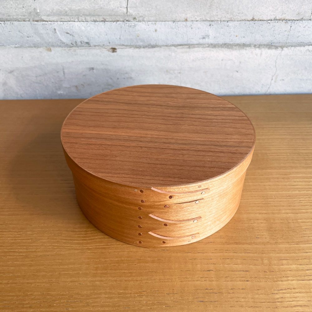 IFUJI 井藤 シェーカーボックス ラウンドボックス サクラ材 井藤昌志 収納BOX W17cm  ♪