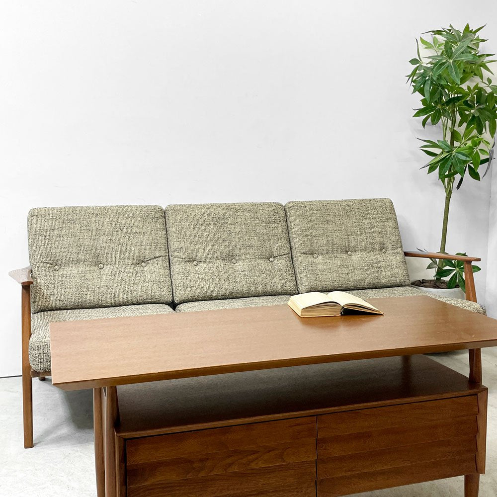 アクメファニチャー ACME Furniture デルマー ソファ 3シーター DELMAR SOFA 3-Seater 3Pソファ ファブリック張り 別注仕様 グレー系カラー ●