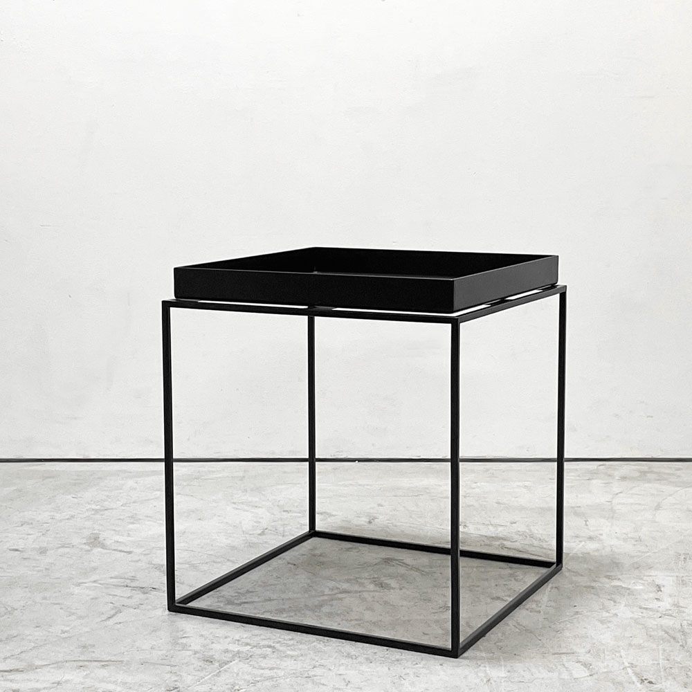 ヘイ HAY トレイテーブル Tray Table コーヒーテーブル センターテーブル Mサイズ ブラック W40cm スクエア 2Way 北欧 デンマーク モダン 定価￥42,900- B ●