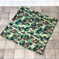 アベイシングエイプ A BATHING APE ラグ ABC CAMO RUG 100×100 カモ柄 ポリエステル ストリート 美品 ◇