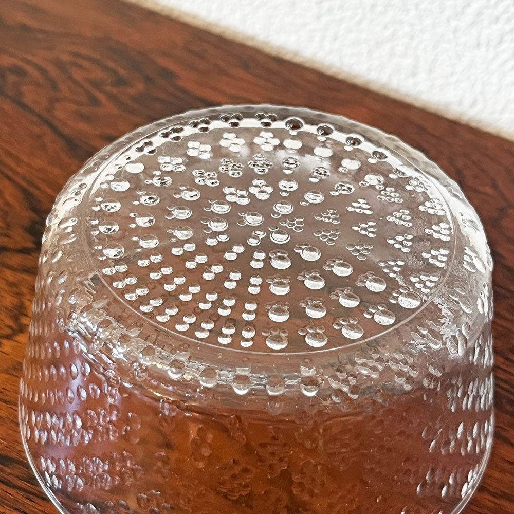 ヌータヤルヴィ Nuutajarvi ツンドラ Tundra グラス ボウル オイバ・トイッカ Oiva Toikka 1970s ビンテージ フィンランド 北欧食器 B ◇