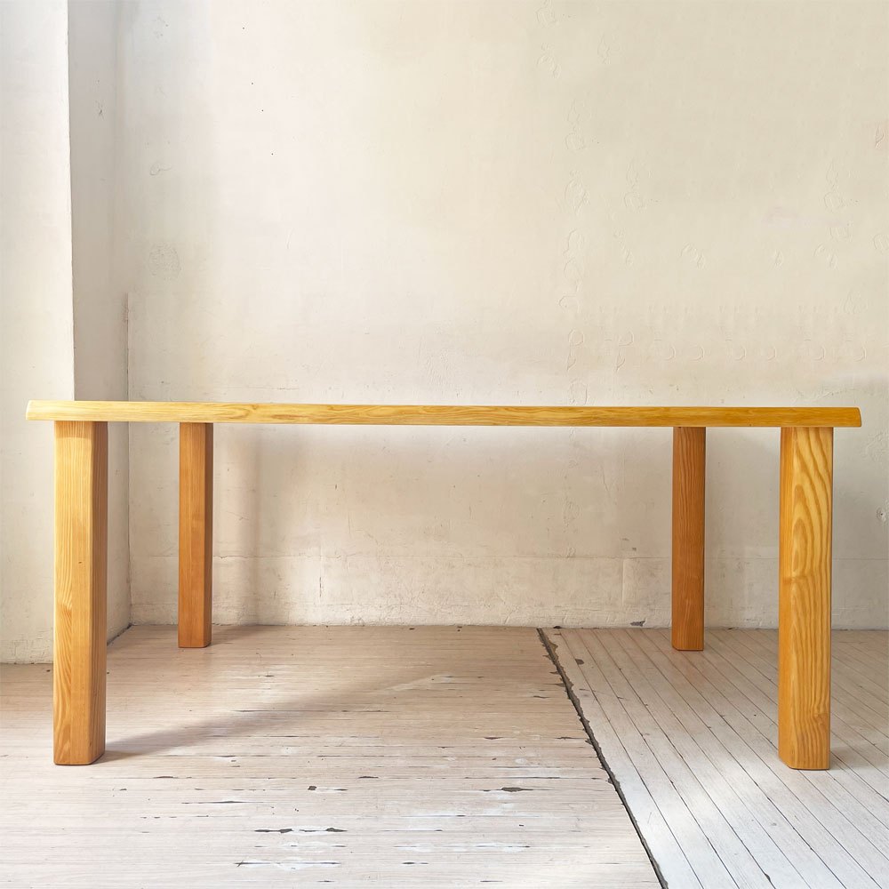 家具蔵 KAGURA ヴィンテージシリーズ VINTAGE ダイニングテーブル タモ無垢材 耳付き W150cm クラフト家具 国産家具 ナチュラル ★