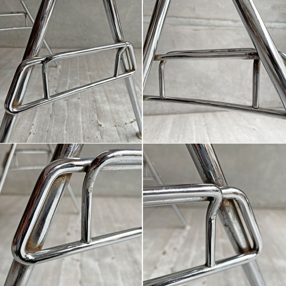 ハーマンミラー Herman Miller モダンファニチャーセールス ビンテージ サイドシェルチェア FRP アプホルスター ファブリック張り替え済み スタッキングベース イームズ ♪