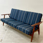 ゲタマ GETAMA GE240 3シーターソファ チーク材×オーク材 ハンス・J・ウェグナー Hans J Wegner 北欧 デンマークビンテージ 希少 ●