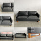 アクタス ACTUS ファイブバイファイブ five by five S1378 2.5シーターソファ W195cm 本革 ブラックレザー 廃番 〓