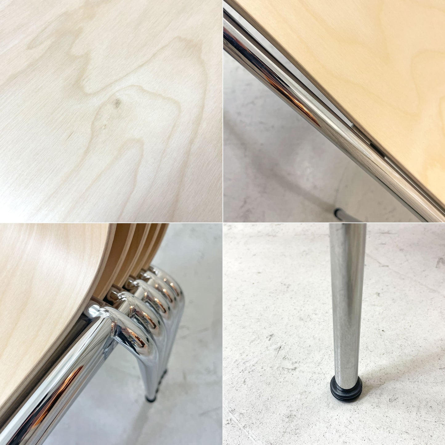 エンゲルブレヒト Engelbrechts チャリック CHAIRIK 101 スタッキングチェア 4本脚 バーチ材 ナチュラル 6脚セット 専用トローリー付 エリック・マグヌッセン 未使用保管品 ●