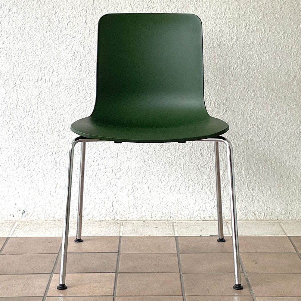 ヴィトラ vitra ハルチューブ HAL Tube サイドチェア ダイニングチェア スタッカブル グリーン ジャスパー・モリソン B ◇