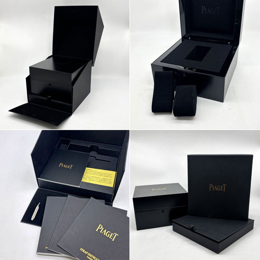 ピアジェ PIAGET 時計 ウォッチボックス ケース 純正ボックス 箱のみ ブラック 冊子付き スイス A ●