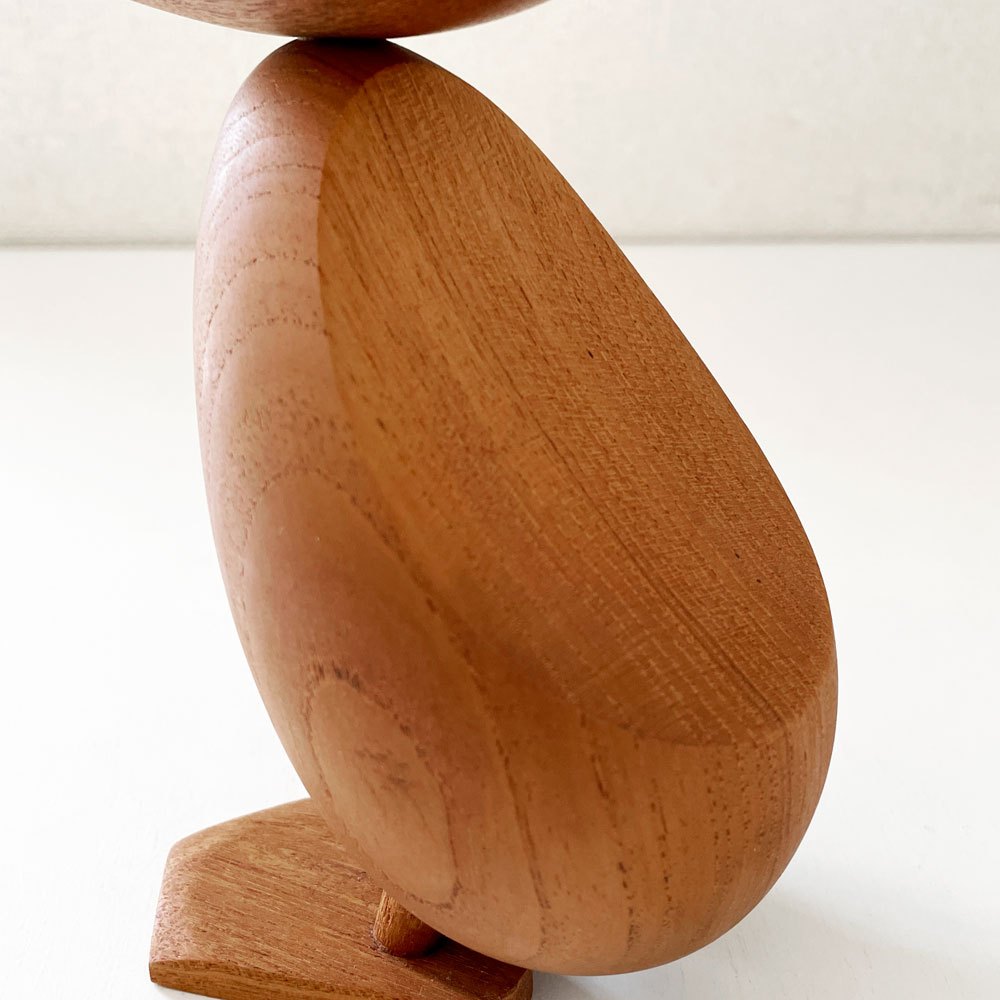 アーキテクトメイド Architectmade ダック Duck チーク無垢材 オブジェ H18cm ハンス・ボーリン Hans Bolling 定価￥26,950- ◎