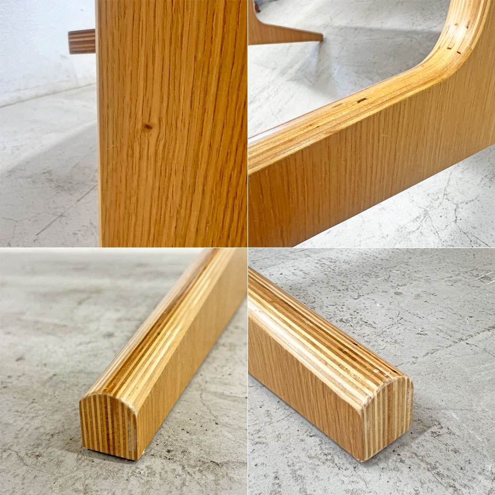 無印良品 MUJI リビングでもダイニングでもつかえる テーブル W130cm D80cm オーク材 W130cm ナチュラル シンプルデザイン 〓